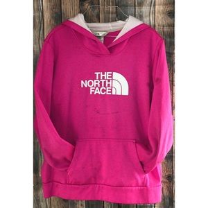 North Face Pink Logo Sweatshirt